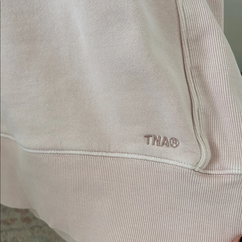 TNA Soft Pink Sweatfleece Crewneck - Picture 3 of 3